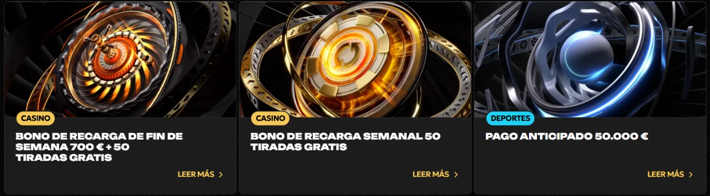 Spinsy Casino Bonos de Recarga Spinsy Casino bonos de recarga de fin de semana, tiradas gratis y pago anticipado deportivo